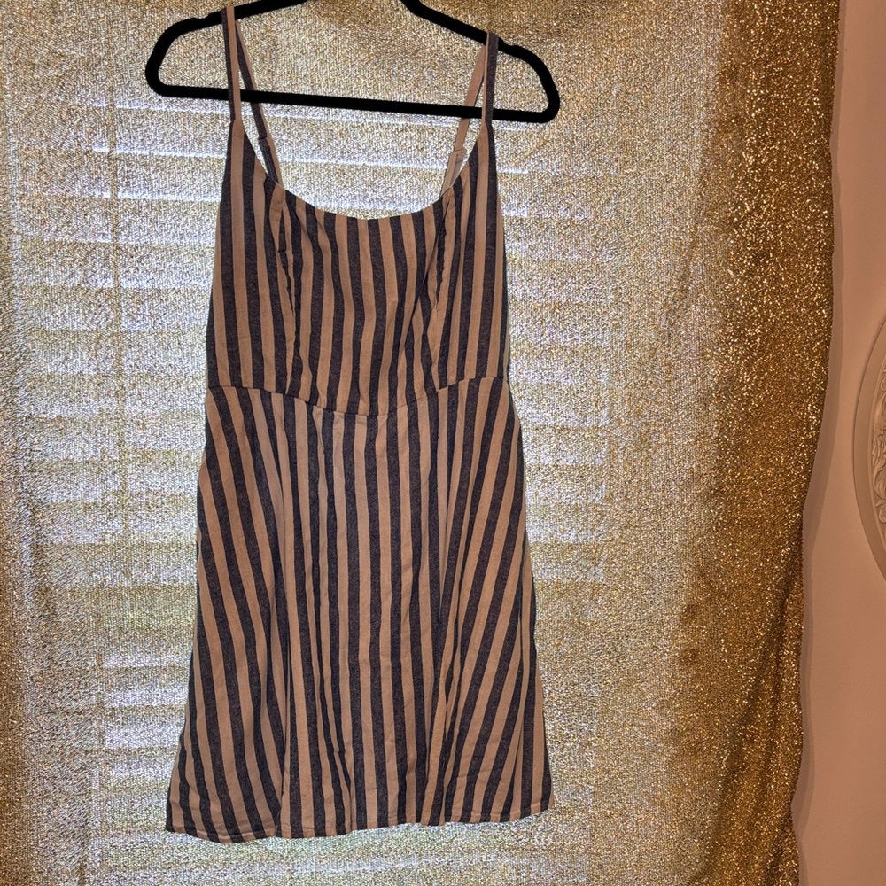 Striped Navy and White Women's Dress